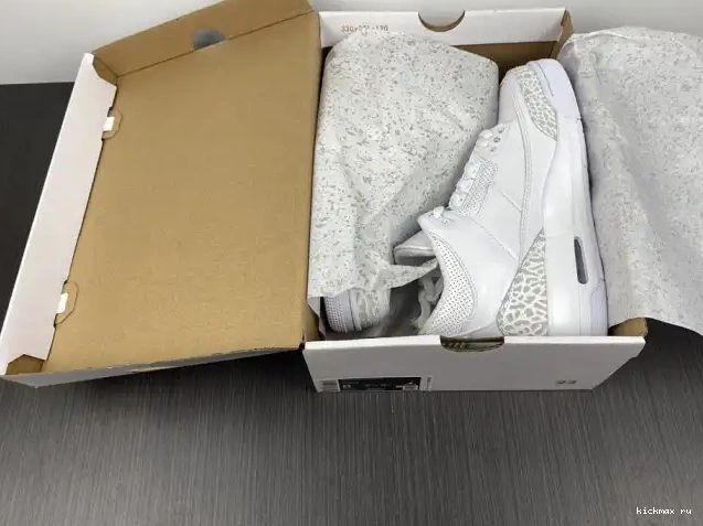 Rep Kickmax 429487-111 'Triple Jordan PS Retro White' 3 Air 0430